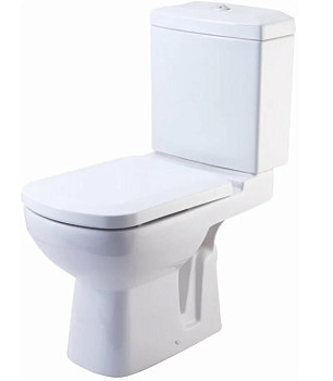 Унитаз-компакт ROSA Домино, горизонтальный выпуск, микролифт